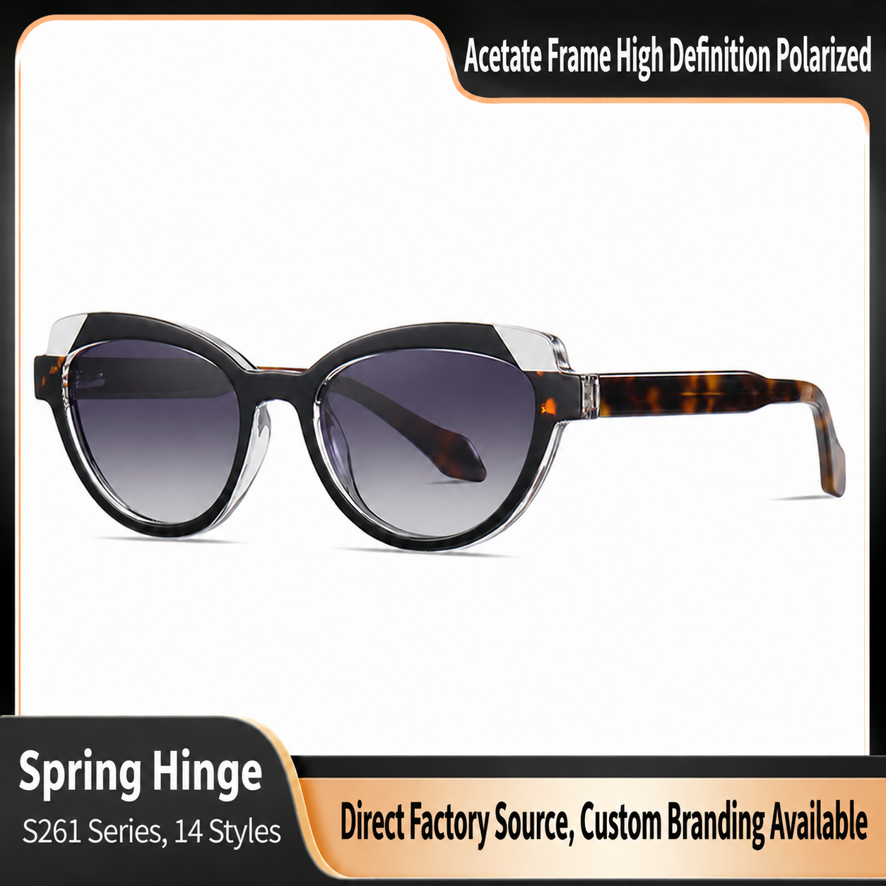 Eyeao Acetate Polarized Blue light blocking Sunglasses S26110