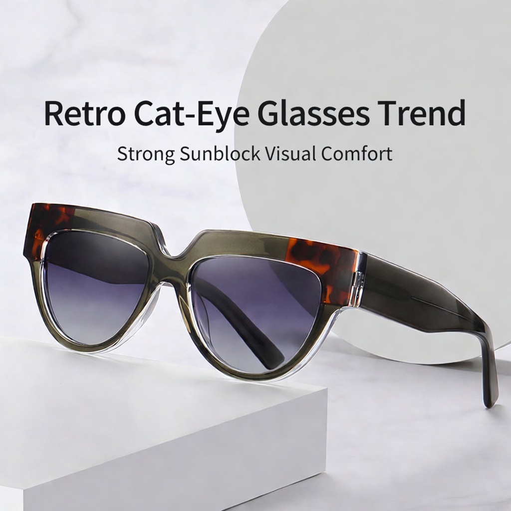 Eyeao Acetate Polarized UV400 Blue light blocking Sunglasses S26107