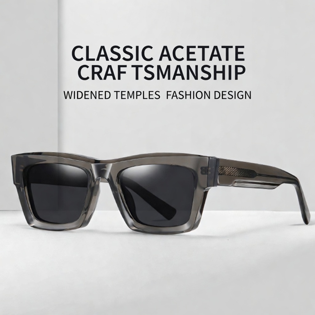 Eyeao Square Acetate UV400 Polarized Sunglasses S32110