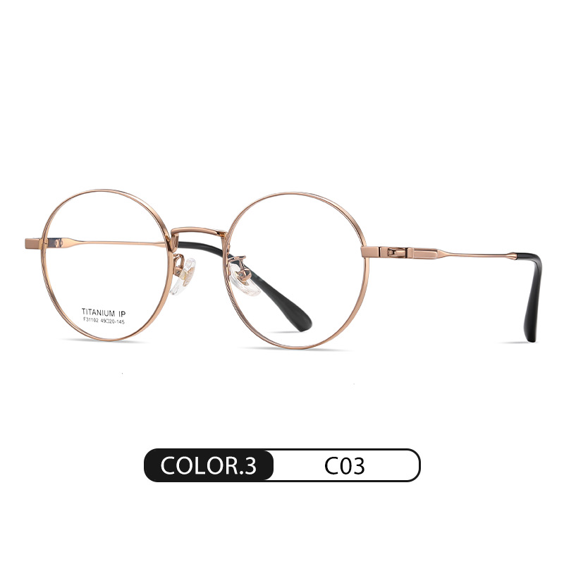 Eyeao Round Pure titanium Optical frames F31102