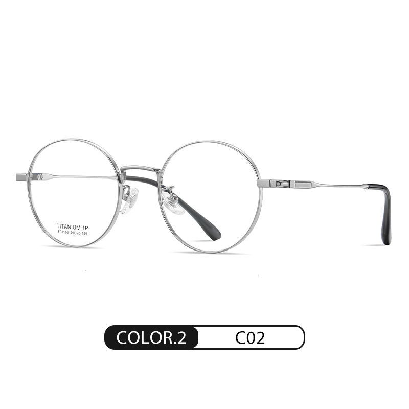 Eyeao Round Pure titanium Optical frames F31102