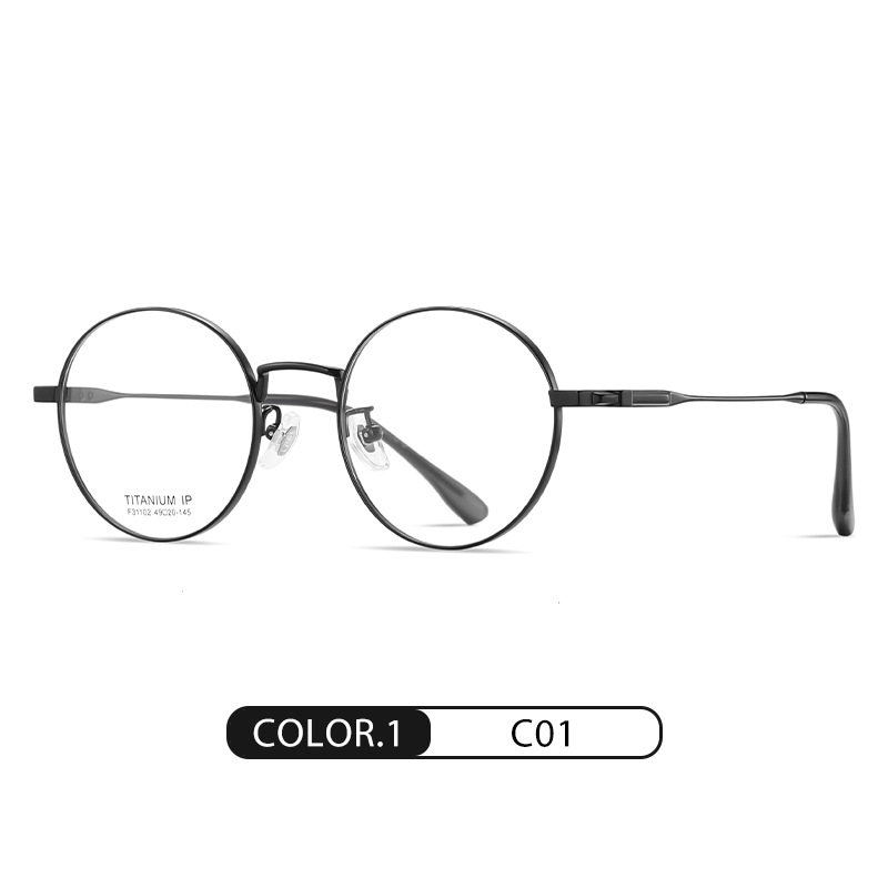 Eyeao Round Pure titanium Optical frames F31102