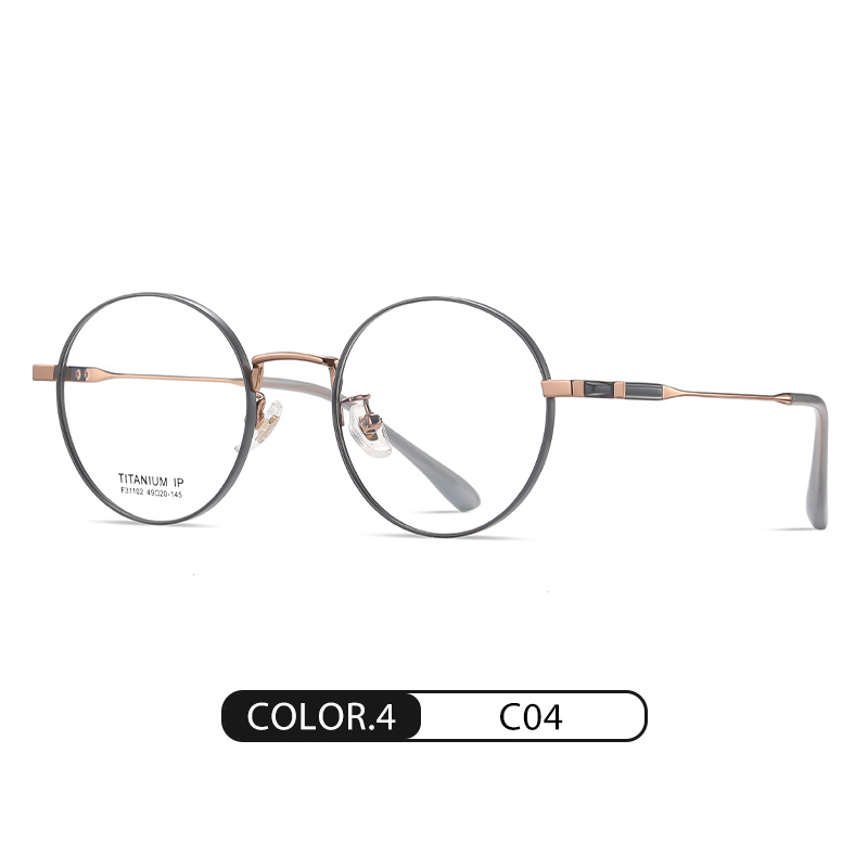 Eyeao Round Pure titanium Optical frames F31102