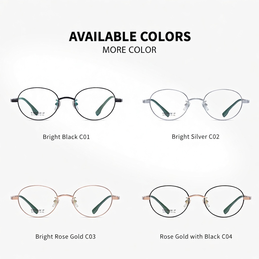 Eyeao Round Pure titanium Optical frames F31103