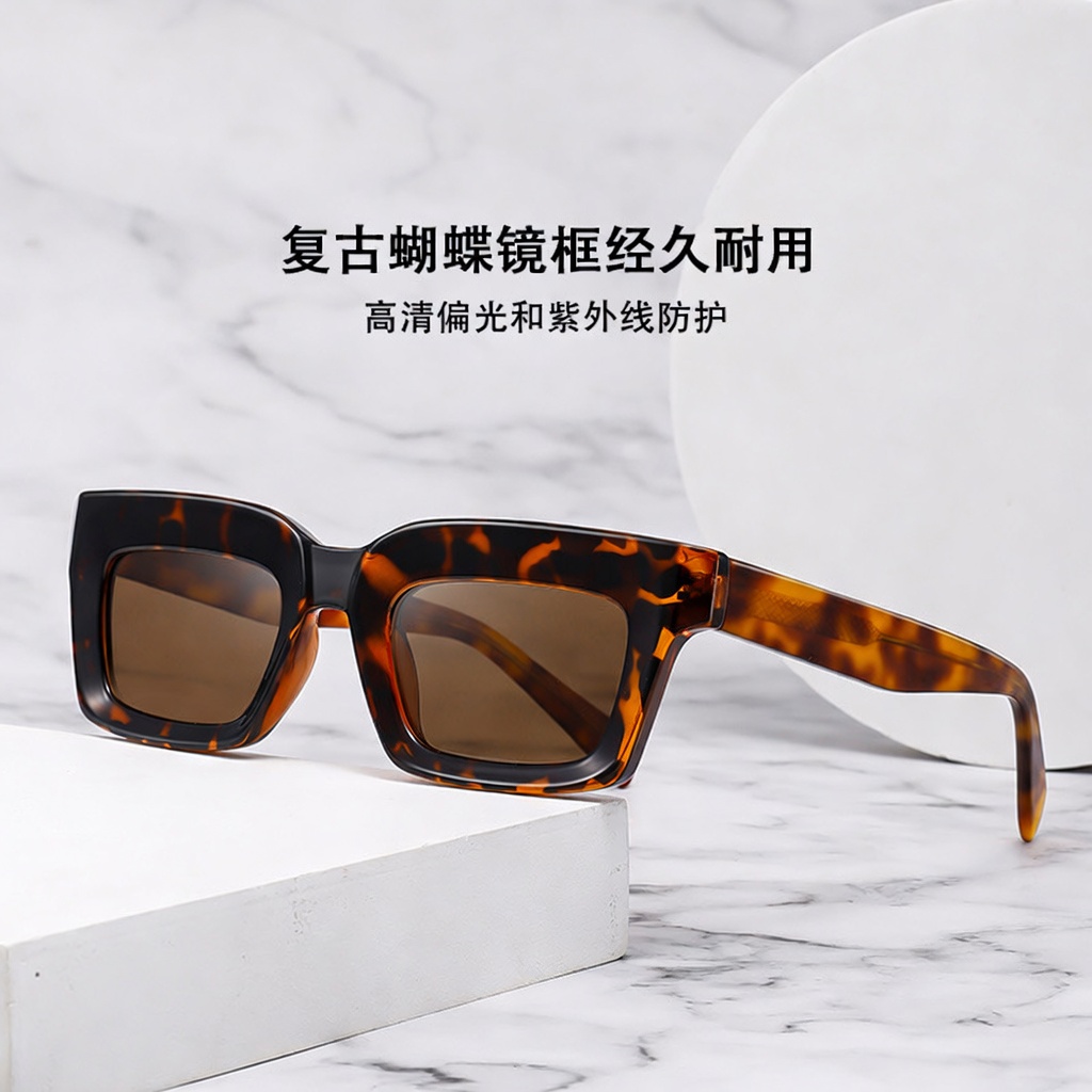 Eyeao Square Acetate Polarized UV400 Sunglasses S26123