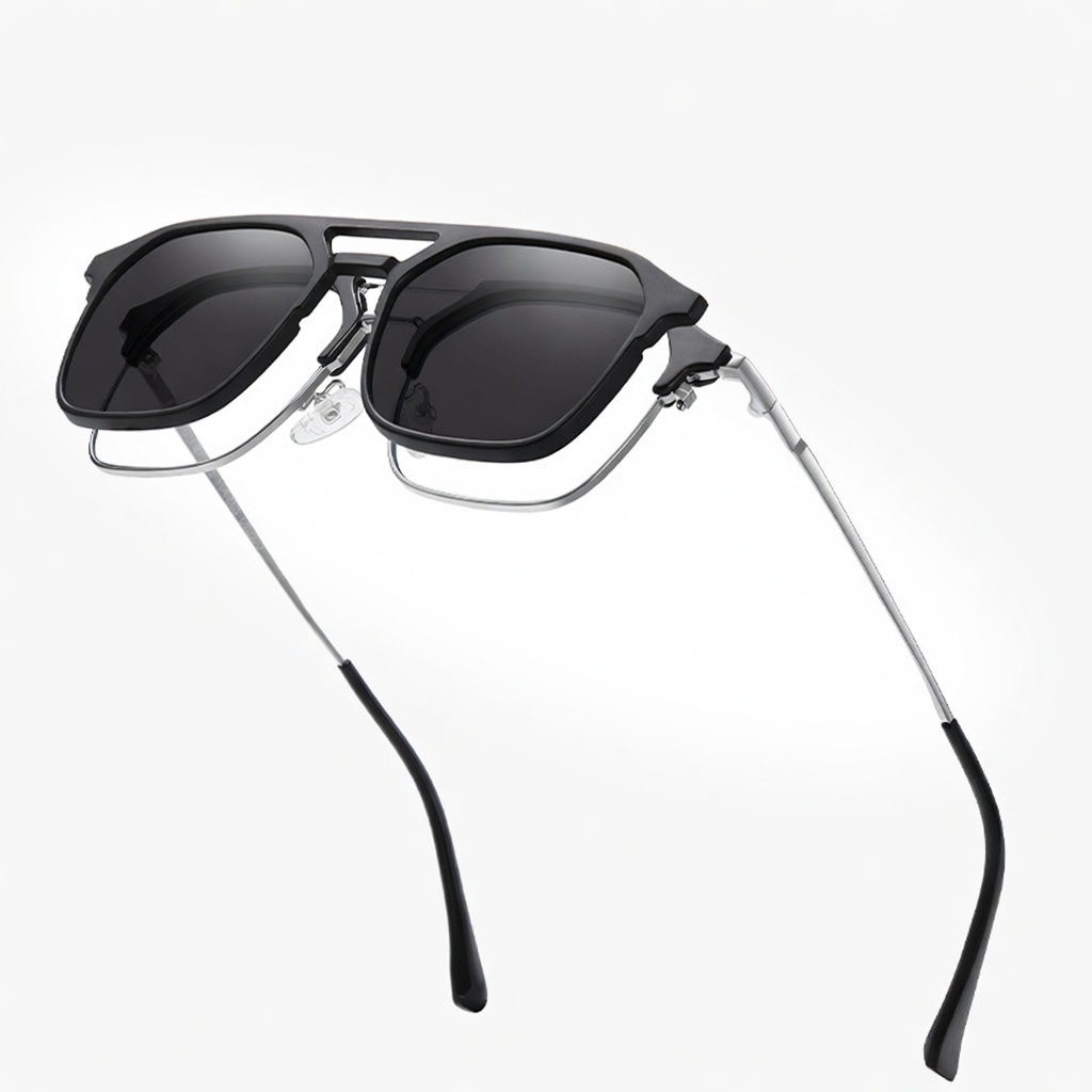 Eyeao Square Magnetic Polarized Blue light blocking Sunglasses CG3203