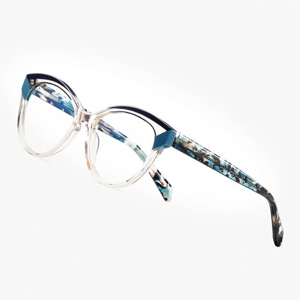 Eyeao Cat eye Acetate Blue light blocking Optical frames F22107