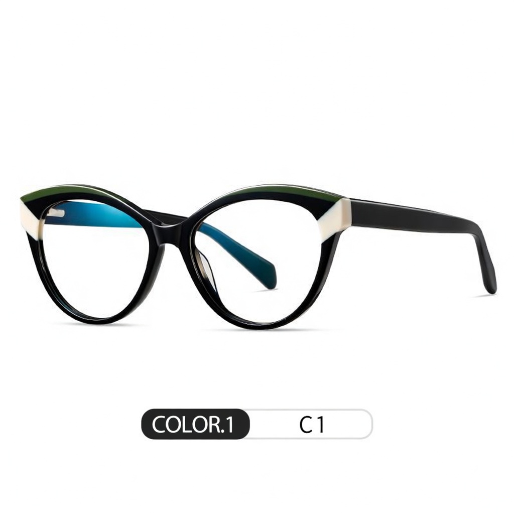 Eyeao Cat eye Acetate Blue light blocking Optical frames F22107