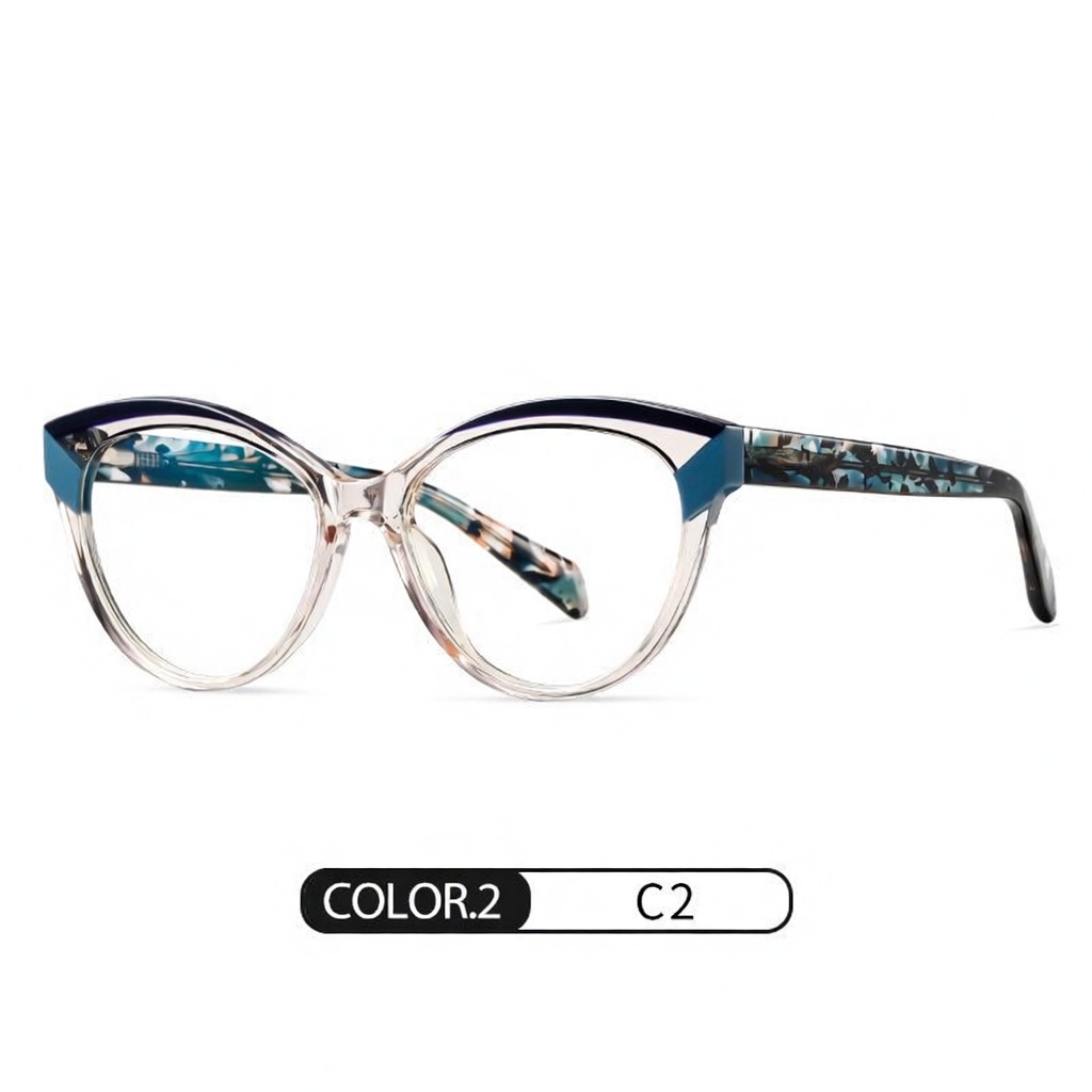 Eyeao Cat eye Acetate Blue light blocking Optical frames F22107