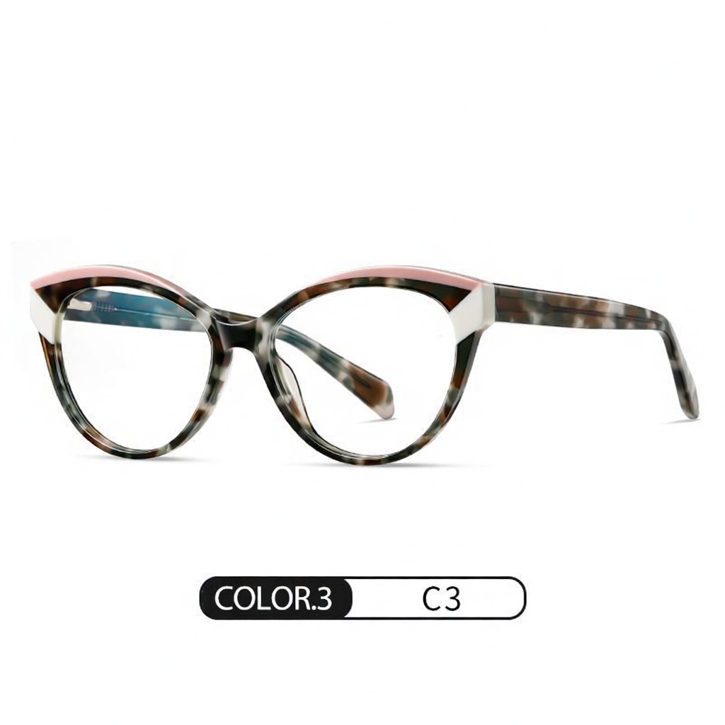 Eyeao Cat eye Acetate Blue light blocking Optical frames F22107