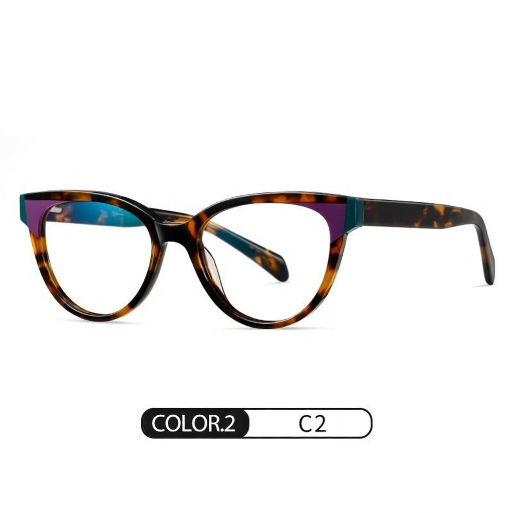Eyeao Cat eye Acetate Blue light blocking Optical frames F22104