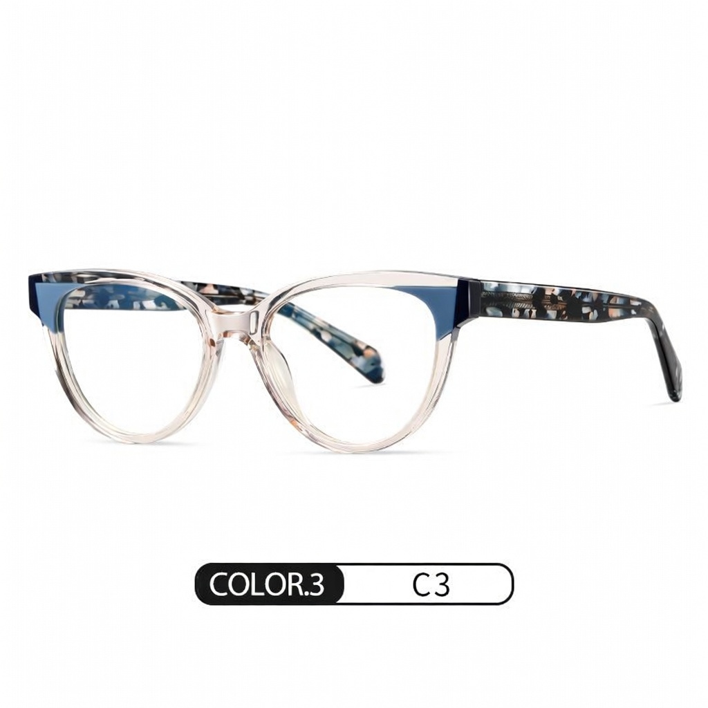 Eyeao Cat eye Acetate Blue light blocking Optical frames F22104