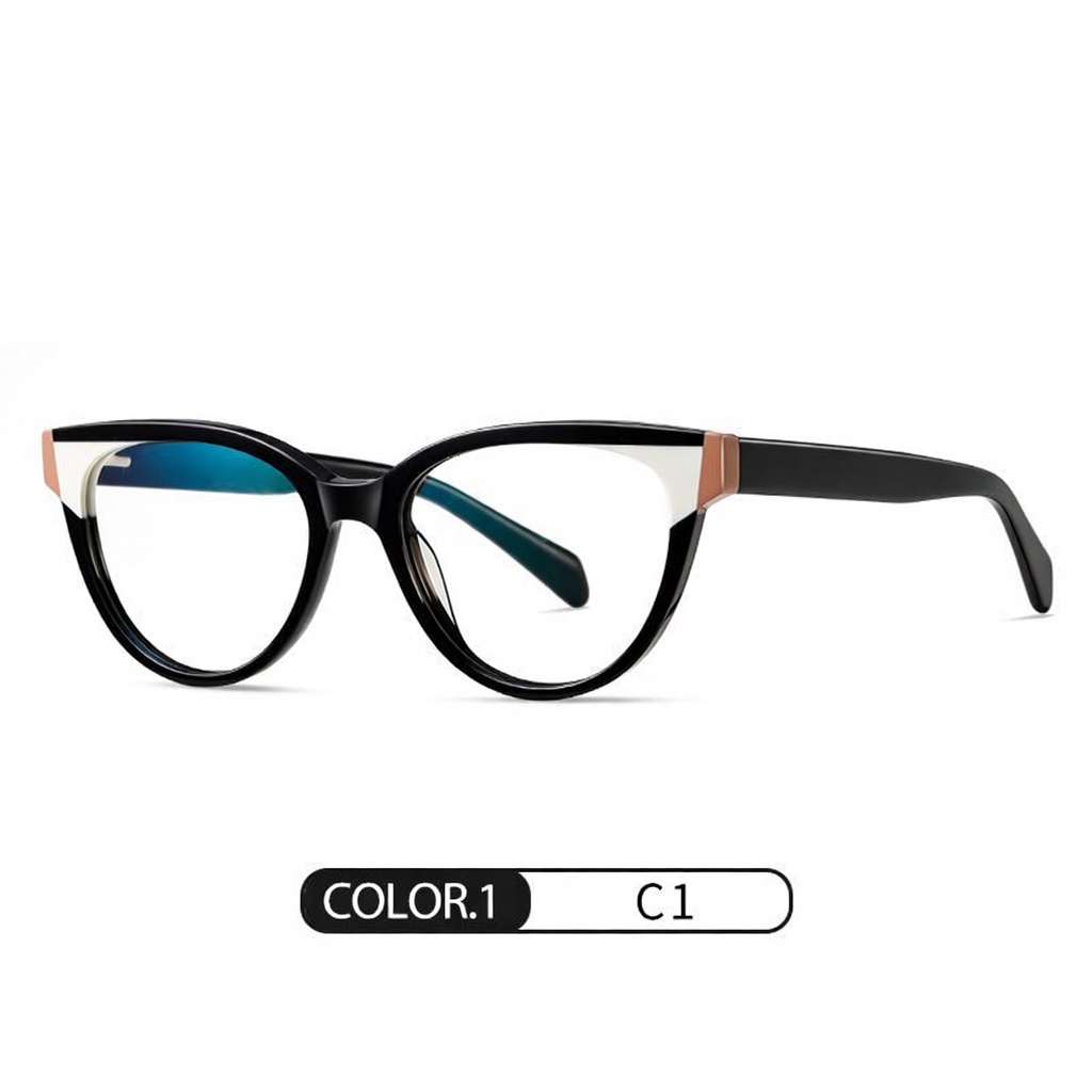 Eyeao Cat eye Acetate Blue light blocking Optical frames F22104