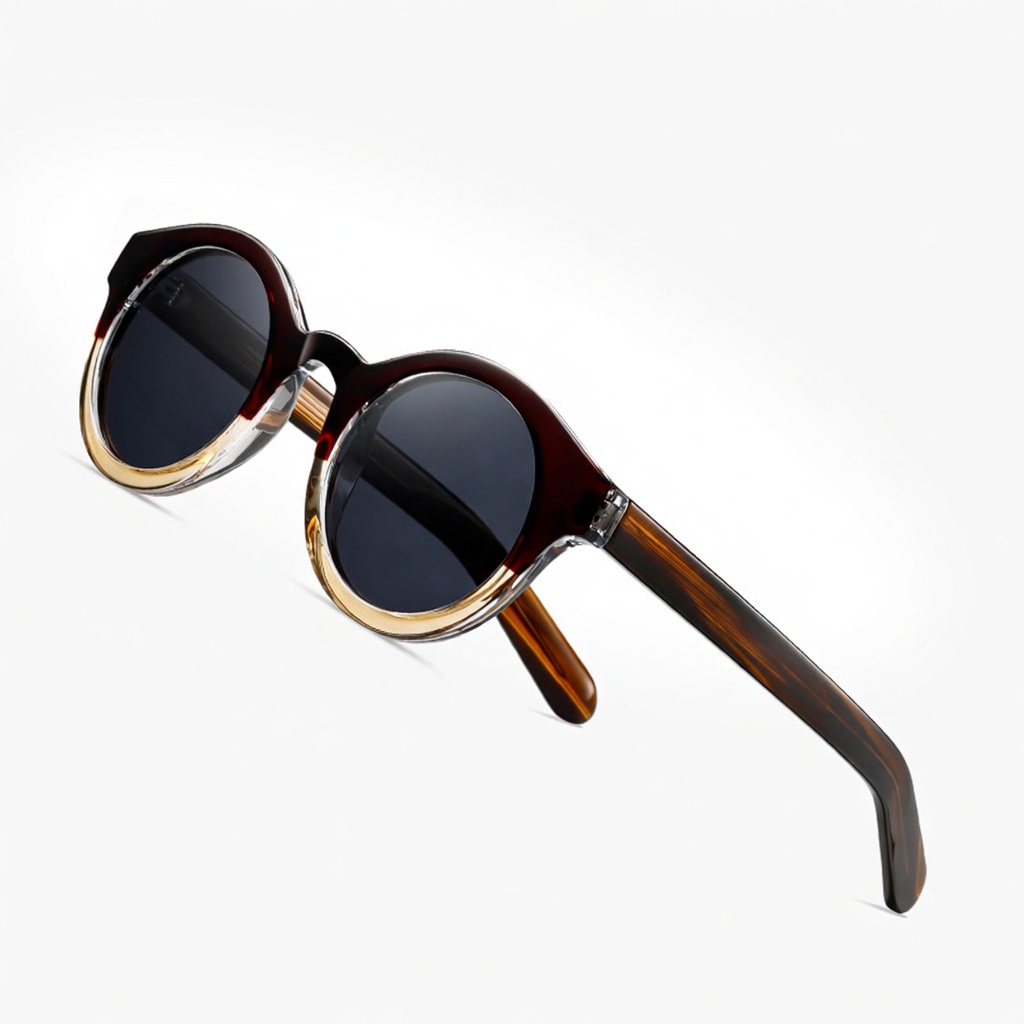 Eyeao Round Acetate Polarized Sunglasses S31125