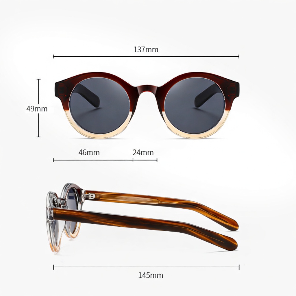 Eyeao Round Acetate Polarized Sunglasses S31125