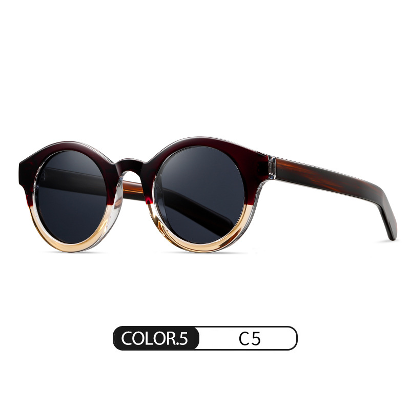 Eyeao Round Acetate Polarized Sunglasses S31125