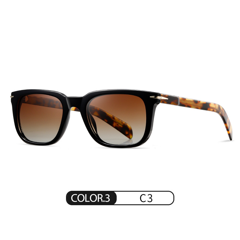 Eyeao Square Acetate Polarized Sunglasses S31127