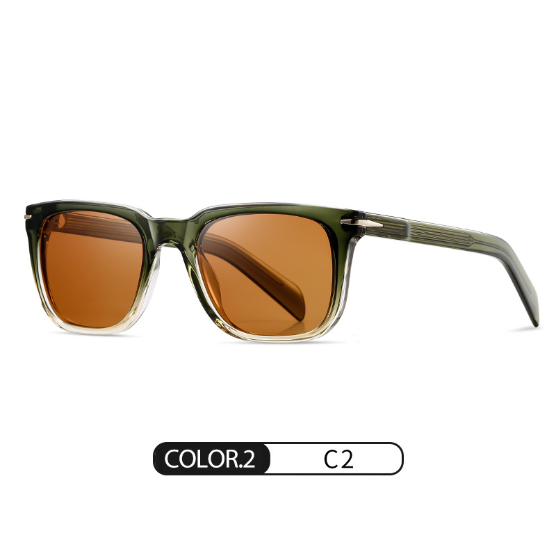 Eyeao Square Acetate Polarized Sunglasses S31127