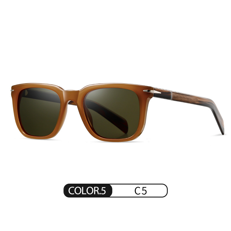 Eyeao Square Acetate Polarized Sunglasses S31127