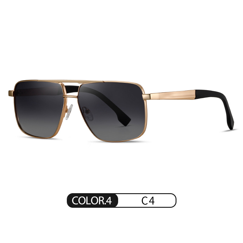 Eyeao Square Metal Polarized Sunglasses S15109