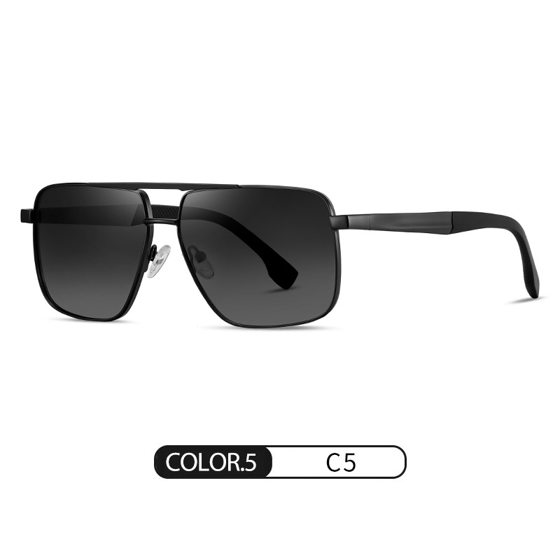 Eyeao Square Metal Polarized Sunglasses S15109