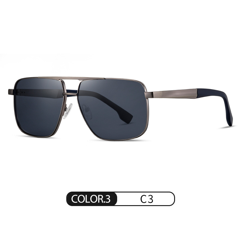 Eyeao Square Metal Polarized Sunglasses S15109
