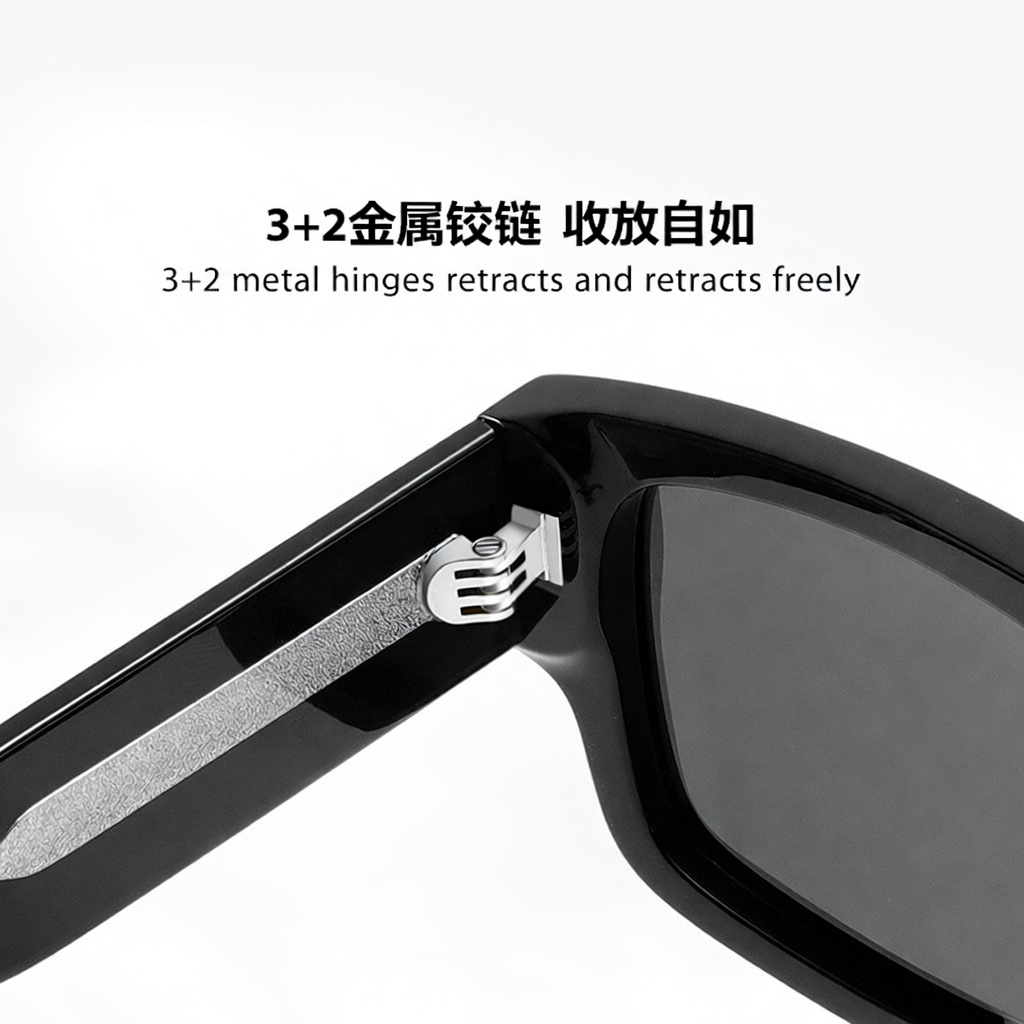 Eyeao Square Acetate Polarized Sunglasses S32126