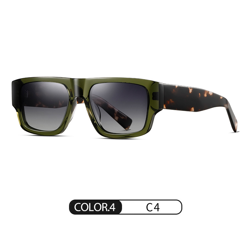 Eyeao Square Acetate Polarized Sunglasses S32126