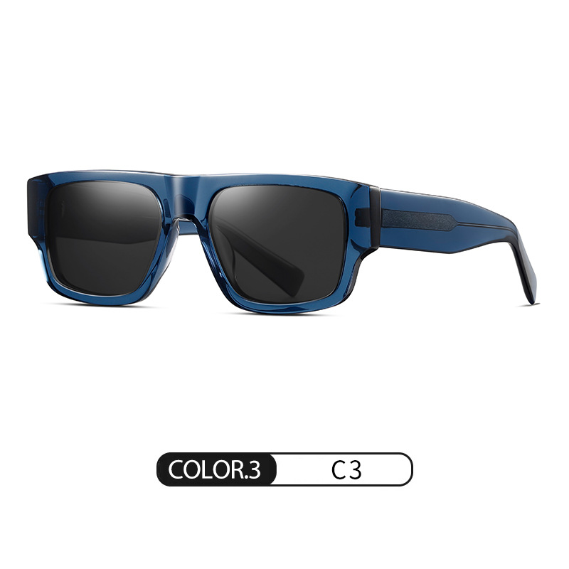 Eyeao Square Acetate Polarized Sunglasses S32126