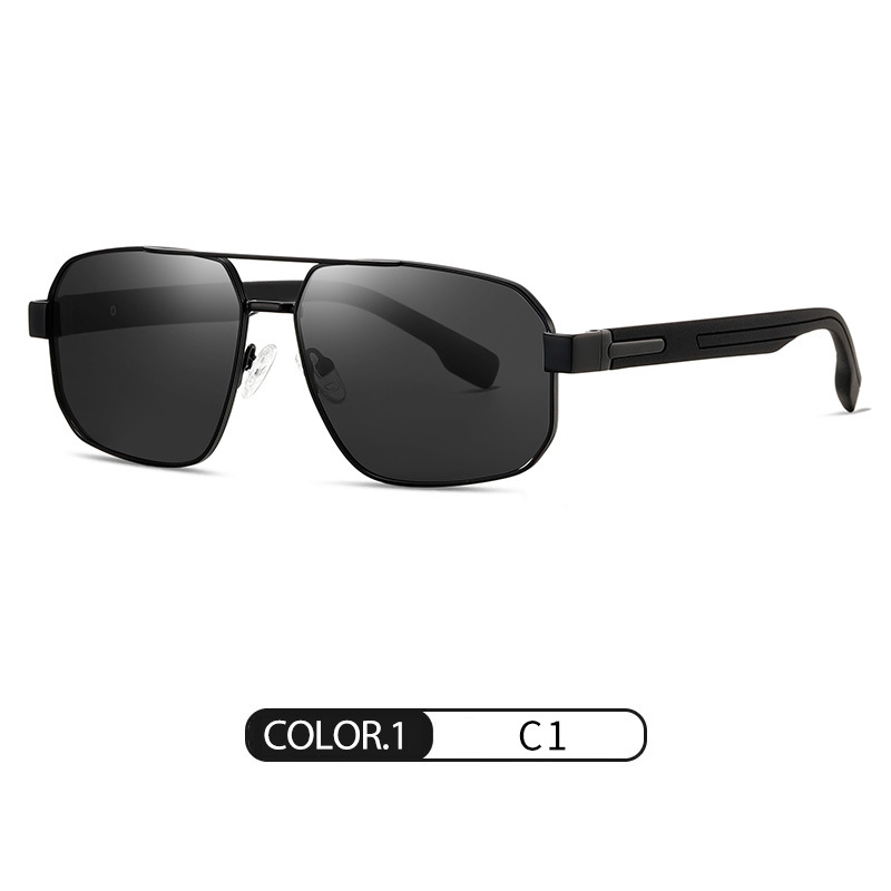 Eyeao Square Metal Polarized Sunglasses S15107
