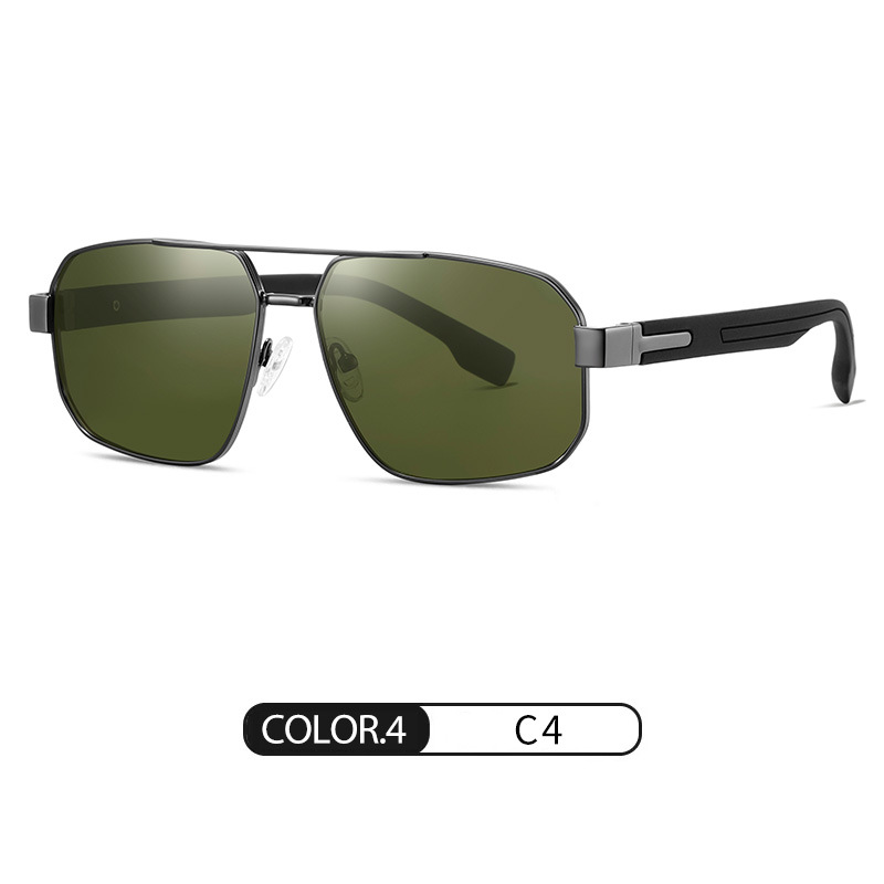Eyeao Square Metal Polarized Sunglasses S15107
