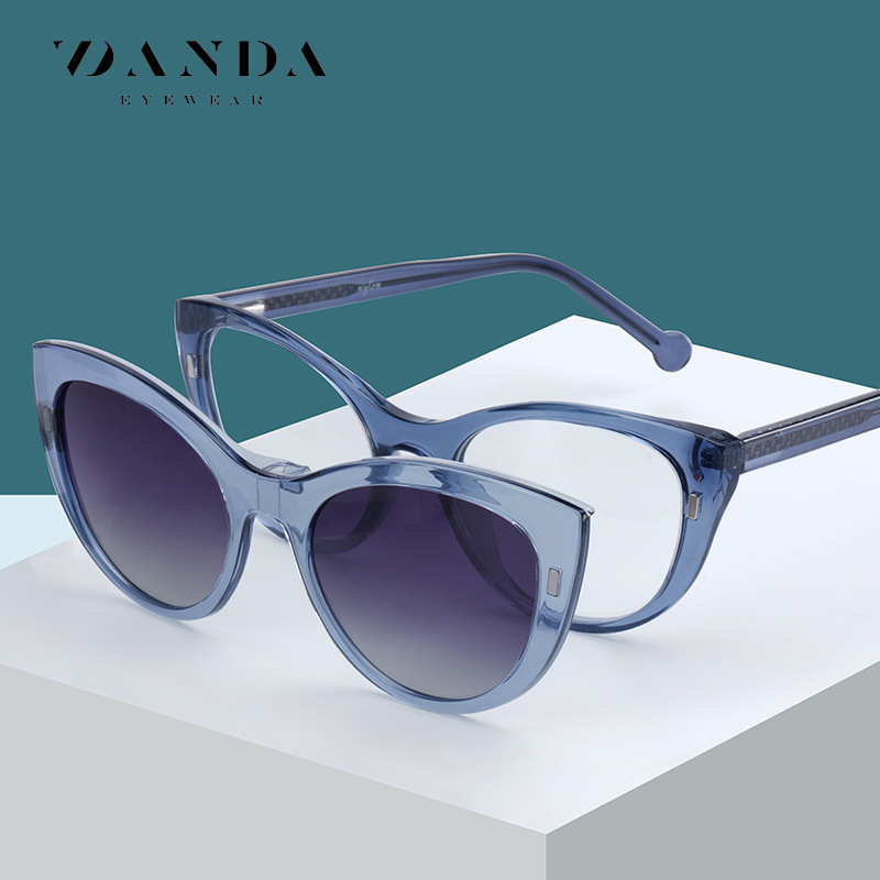 Eyeao Cat eye Polarized Magnetic Blue light blocking Sunglasses PZ1005