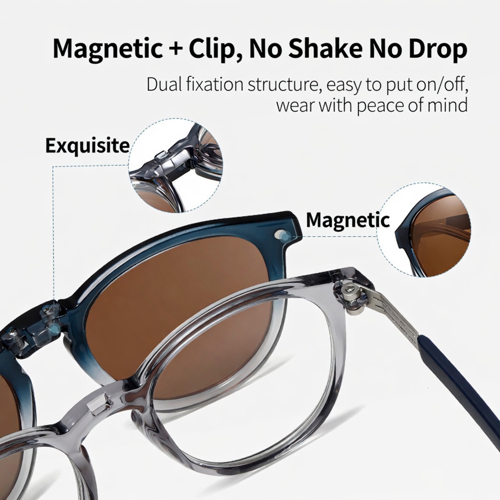 Eyeao Magnetic Polarized Sunglasses S33103