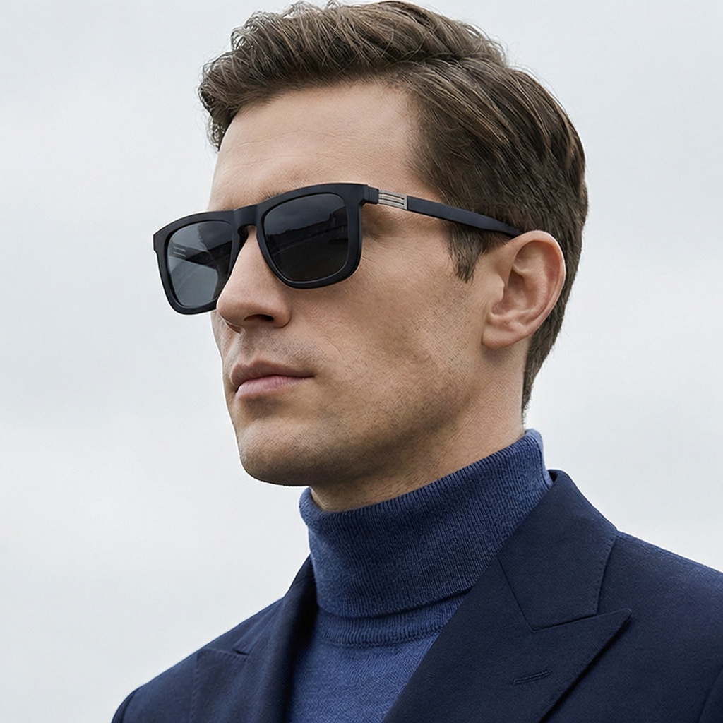 Eyeao Square Magnetic Polarized Blue light blocking Sunglasses S33105