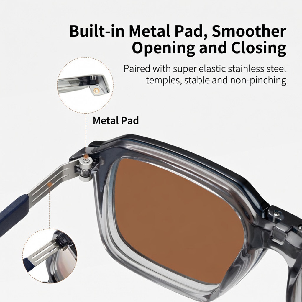 Eyeao Magnetic Polarized Blue light blocking Sunglasses S33106