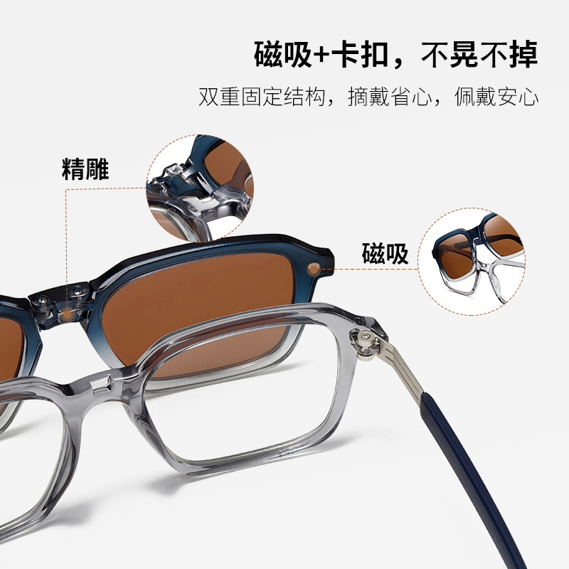 Eyeao Magnetic Polarized Blue light blocking Sunglasses S33106