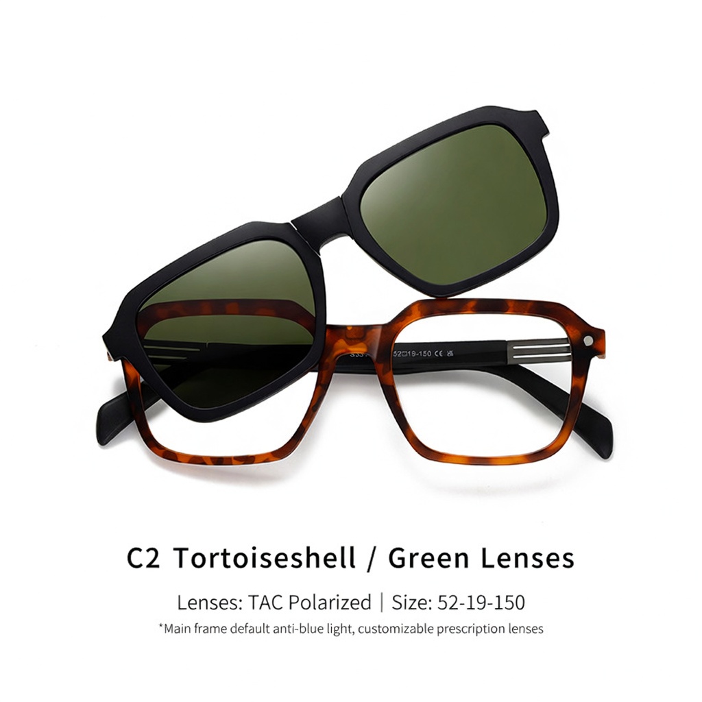 Eyeao Magnetic Polarized Blue light blocking Sunglasses S33106