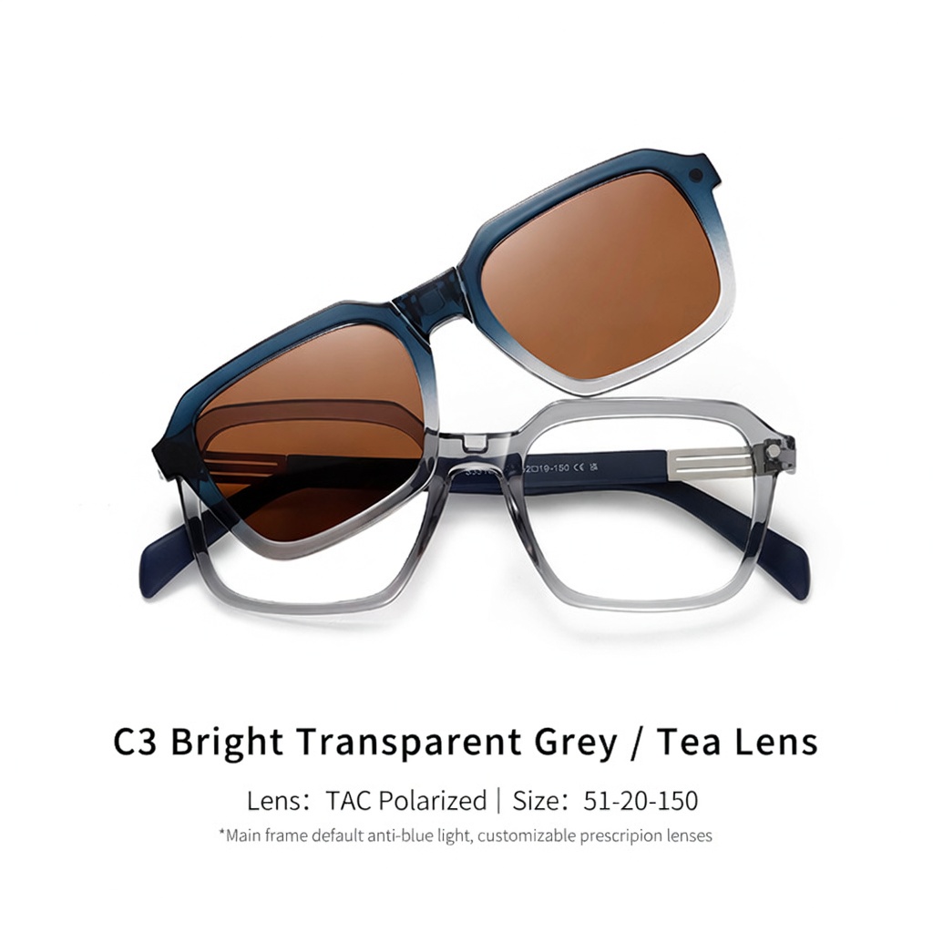 Eyeao Magnetic Polarized Blue light blocking Sunglasses S33106