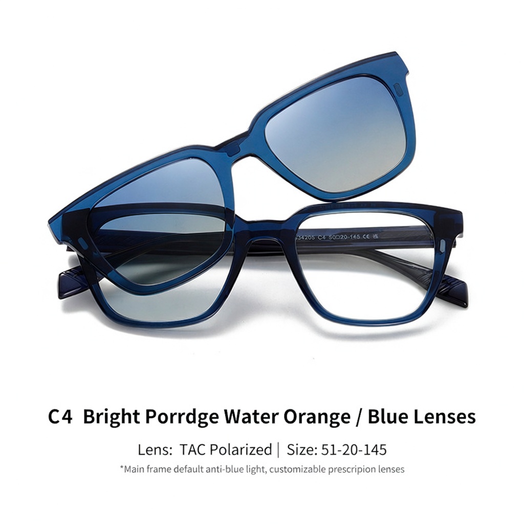 Eyeao Magnetic Polarized Blue light blocking Sunglasses S34205