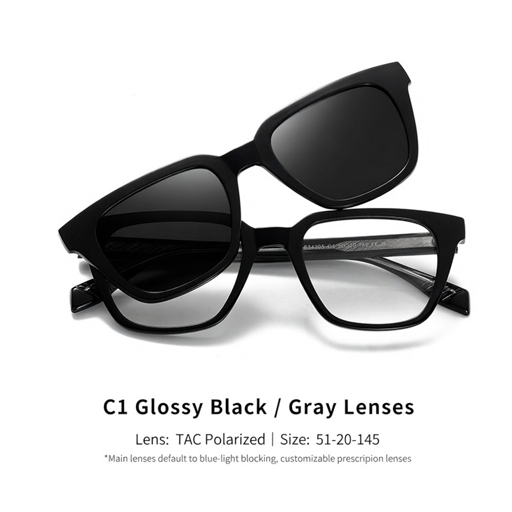Eyeao Magnetic Polarized Blue light blocking Sunglasses S34205
