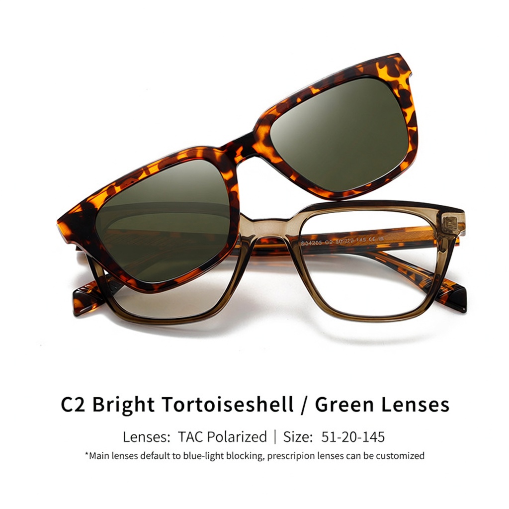 Eyeao Magnetic Polarized Blue light blocking Sunglasses S34205