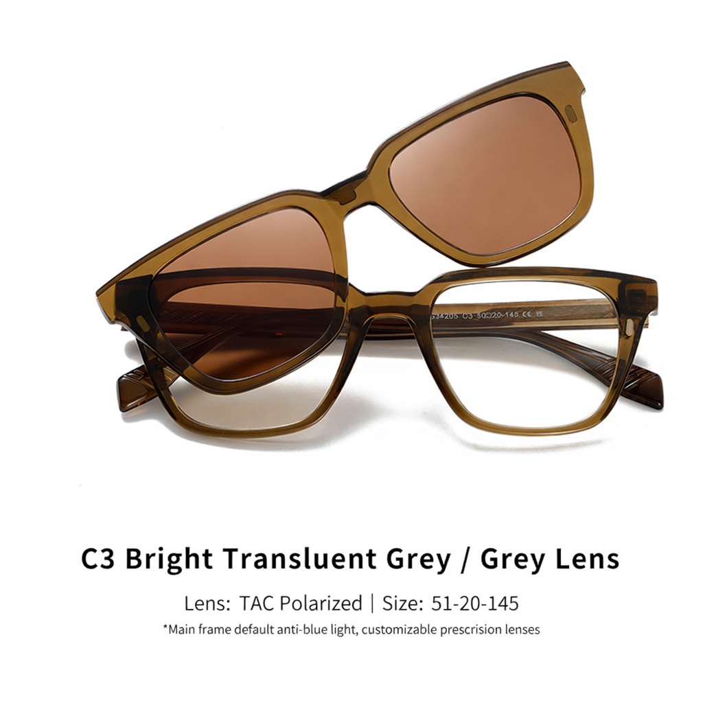 Eyeao Magnetic Polarized Blue light blocking Sunglasses S34205