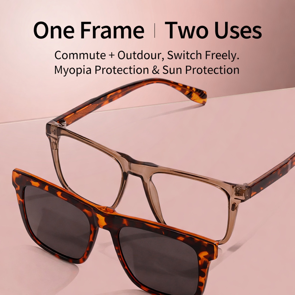Eyeao Polarized Magnetic Blue light blocking Sunglasses S34202