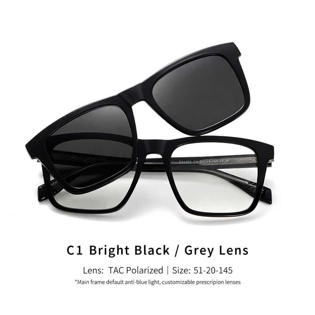 Eyeao Polarized Magnetic Blue light blocking Sunglasses S34202