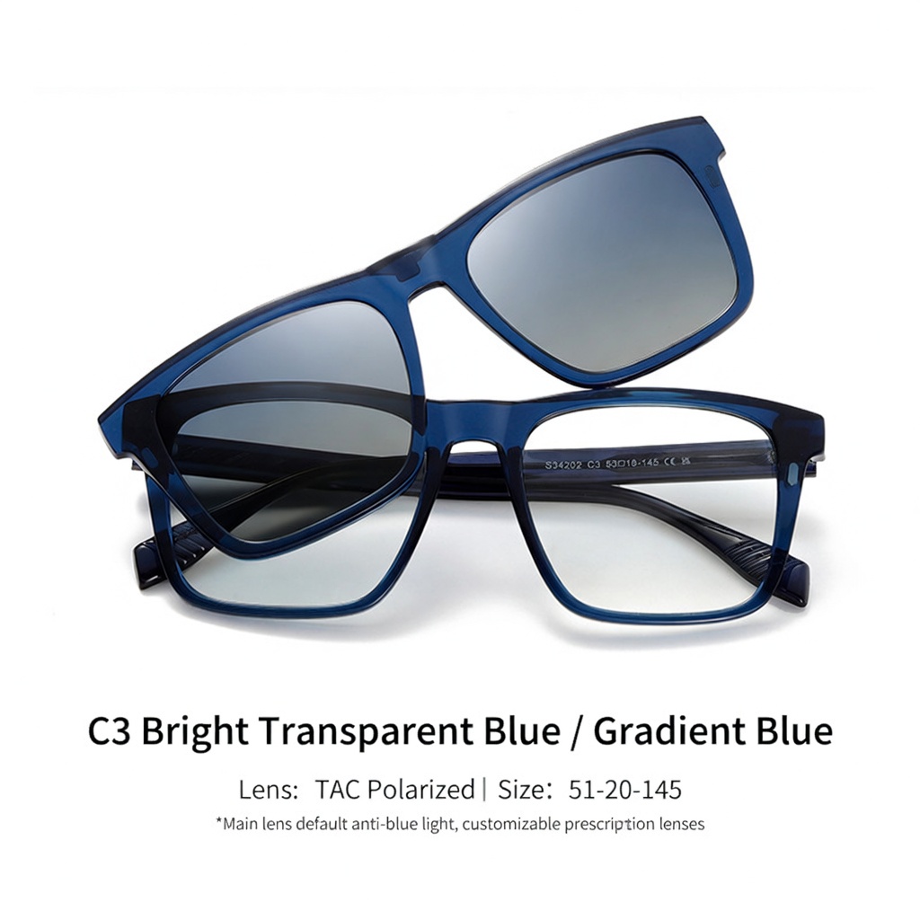 Eyeao Polarized Magnetic Blue light blocking Sunglasses S34202