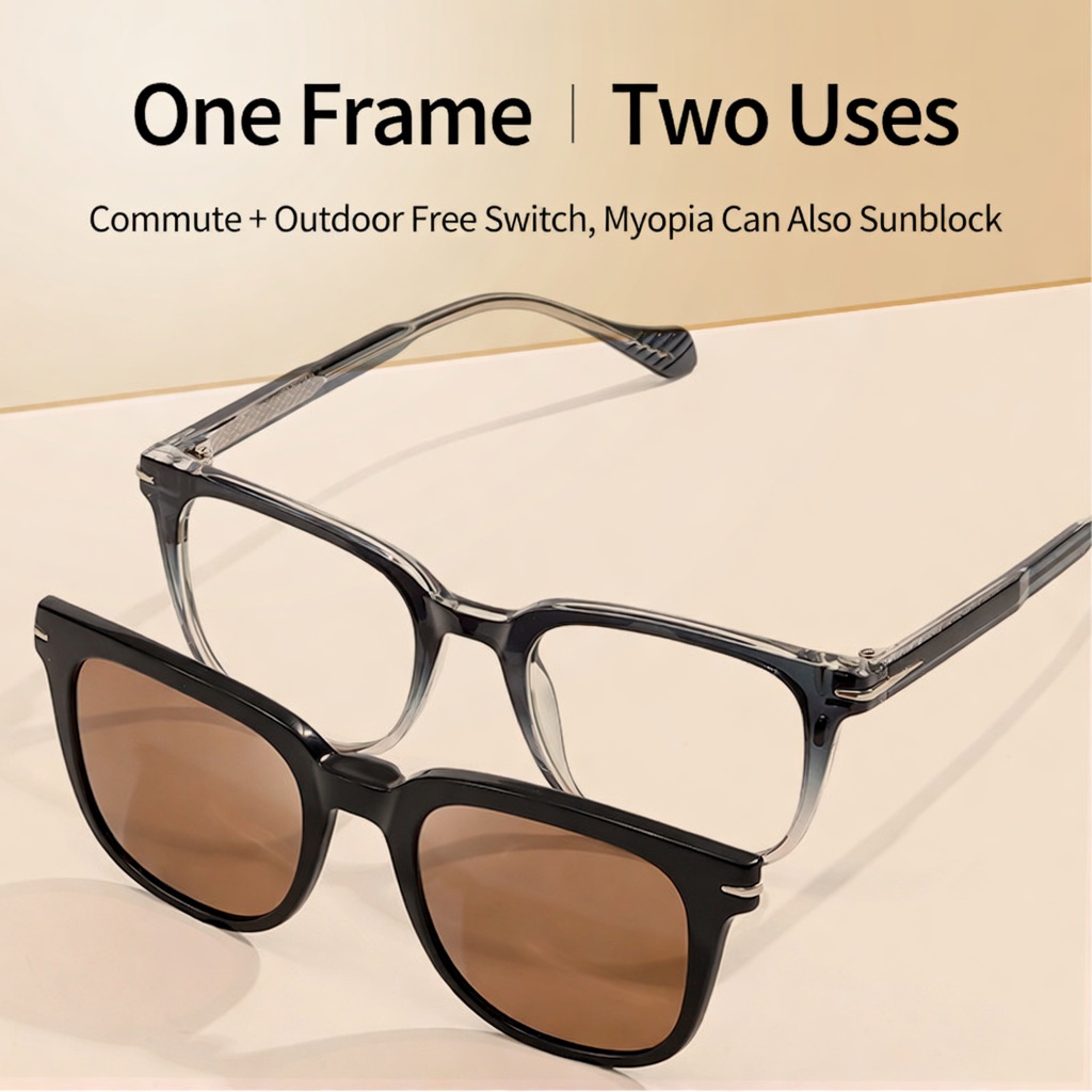 Eyeao Magnetic Polarized Blue light blocking Sunglasses S34206