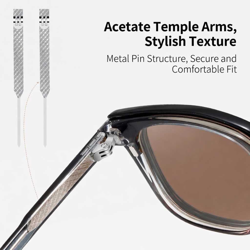 Eyeao Magnetic Polarized Blue light blocking Sunglasses S34206