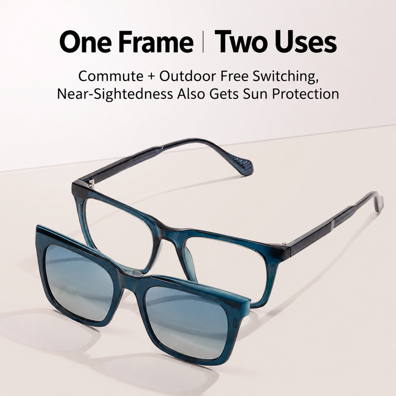 Eyeao Magnetic Polarized Blue light blocking Sunglasses S34208