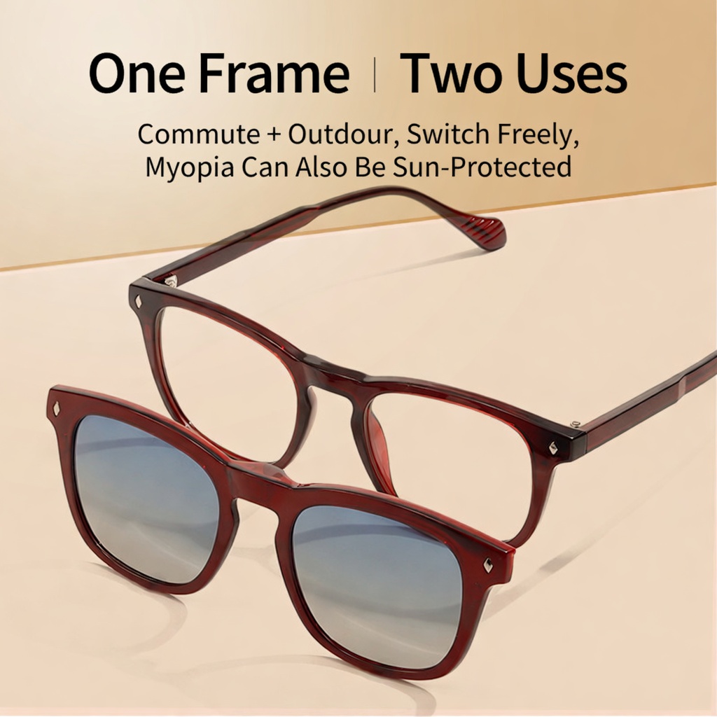 Eyeao Magnetic Polarized Blue light blocking Sunglasses S34211