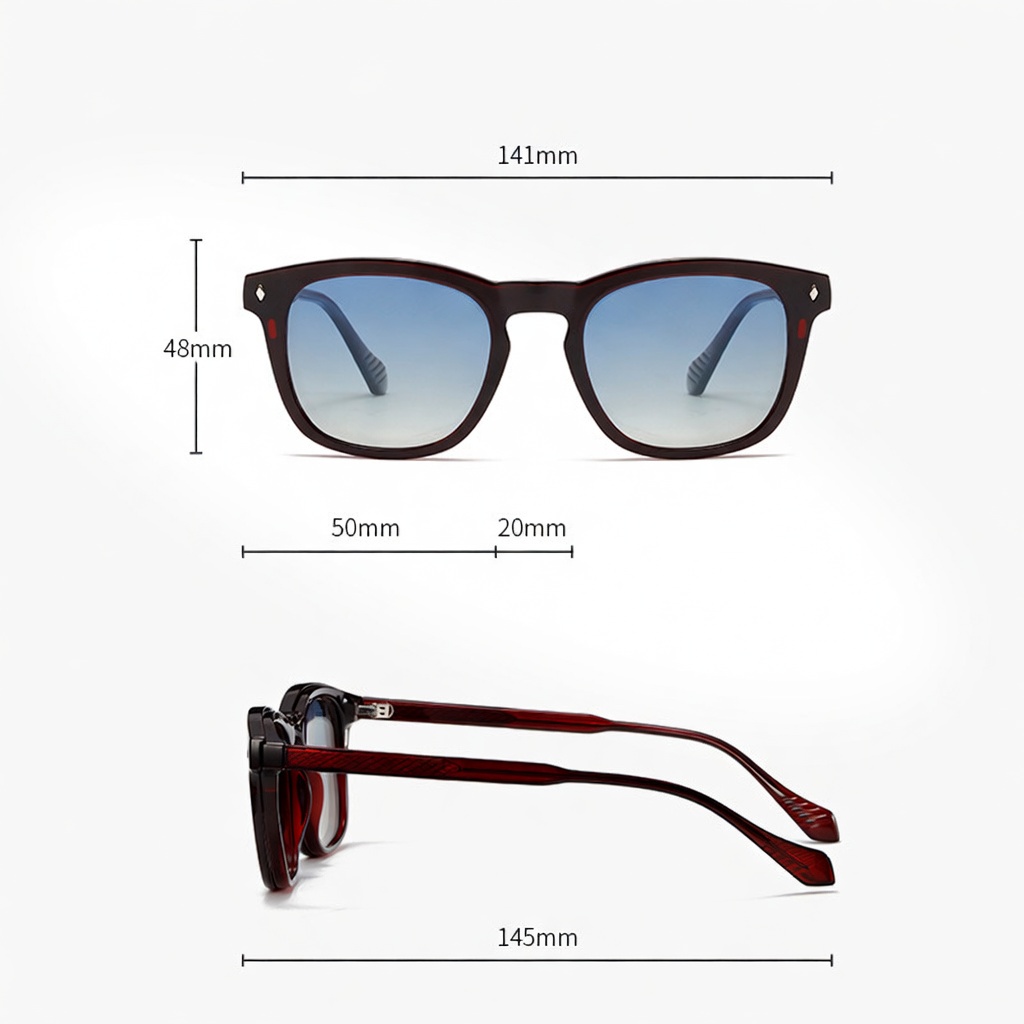 Eyeao Magnetic Polarized Blue light blocking Sunglasses S34211